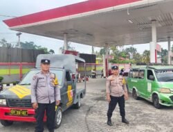 Antisipasi Guantibmas Polsek Siantar Marihat Patroli dan Monitoring Pengisian BBM di SPBU