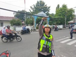 Kabel Menjuntai Ancam Pengguna Jalan, Satlantas Polres Pematangsiantar Bergerak Cek Lokasi