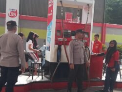Polsek Siantar Selatan Monitoring Pengisian BBM di SPBU Wilkumnya