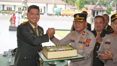 HUT TNI ke-81, Polres Pematangsiantar Beri Surprise, Perkuat Sinergitas TNI-Polri