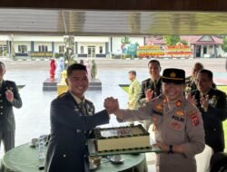 Kabag Ops Polres Simalungun Pimpin Kunjungan ke Korem 022/Pantai Timur di HUT TNI Ke-81, Tegaskan Kekompakan TNI-Polri