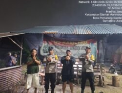 Polsek Siantar Marihat SALING di Pos Kamling Gang PD