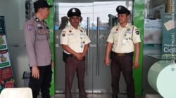 Bhabinkamtibmas Polsek Siantar Utara Sambangi Kantor Pegadaian Parluasan, Sampaikan Pesan Kamtibmas