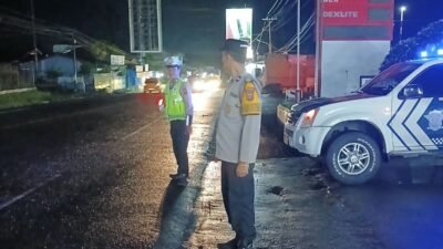 Cegah Balap Liar dan Begal, Sat Lantas Polres Simalungun Gelar Blue Light Patrol di Jalur Pematang Siantar–Tebing Tinggi