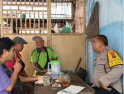 Bhabinkamtibmas Polsek Siantar Barat Sambang Waspada Kebakaran di Jalan Wahidin