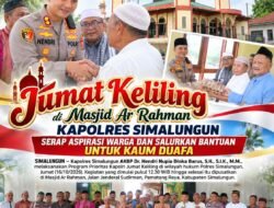 Jumat Keliling di Masjid Ar Rahman, Kapolres Simalungun Serap Aspirasi Warga dan Salurkan Bantuan untuk Kaum Duafa