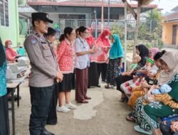 Bhabinkamtibmas Polsek Siantar Barat Hadiri Kegiatan Posyandu