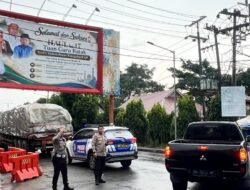Kapolres Pematang siantar melaksanakan pengaturan Lalu Lintas.