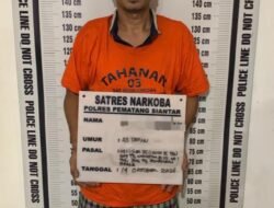 Satresnarkoba Polres Pematang Siantar Amankan Pria dengan Barang Bukti Ganja 470 Gram