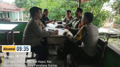 Melalui Sambang, Polsek Siantar Martoba Dengarkan Keluhan dan Masukkan Kamtibmas