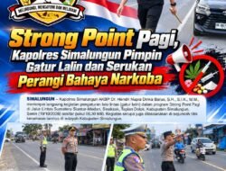 Kapolres Simalungun Turun Langsung Atur Lalu Lintas di Jalinsum Siantar-Medan, Ingatkan Pelajar dan Warga Jauhi Narkoba