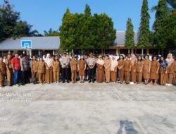 Wakapolres Pematang Siantar Pembina Upacara Bendera di SMP Negeri 9 Kota Siantar