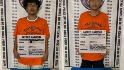 Miliki Narkotika, Dua Warga Siantar Martoba diringkus Satnarkoba Polres Pematang siantar
