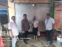 Respon Cepat Laporan CC 110, Polsek Siantar Barat Pengerusakan pintu Kios di Pasar Horas
