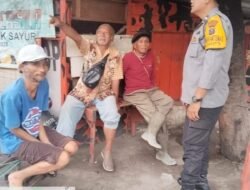Sampaikan Pesan Kamtibmas, Polsek Siantar Martoba Sambangi Warga