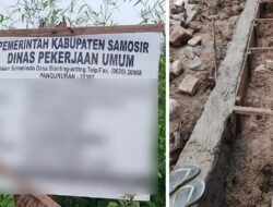 Drainase Proyek Jalan APBD Samosir Jadi Perhatian, Kadis PU Samosir Tekankan Mutu dan Pengawasan