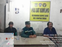 Polsek Siantar Timur Laksanakan SALING di Pos Satkamling Siopat Suhu, Cegah Tindak Pidana dan Kejahatan