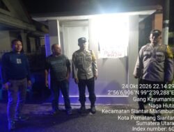 Polsek Siantar Marihat Himbau Petugas Jaga Pos Kamling Tingkatkan Ronda Malam