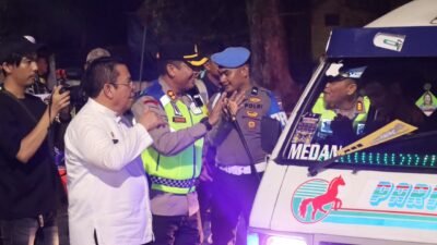 Kapolres Pematang Siantar Bersama Walikota Sosialisasi Operasi Patuh Toba 2026 di Jalan RIngroad