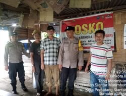 Patroli Posko KBN, Polsek Siantar Marihat Ajak Warga Bakora II Memerangi Narkoba 