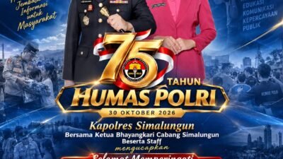 Hari Jadi Humas Polri ke-75, Kapolres Simalungun dan Ketua Bhayangkari Ucapkan Selamat: “Polisi Bersama Masyarakat, Menjaga Reputasi Polri”